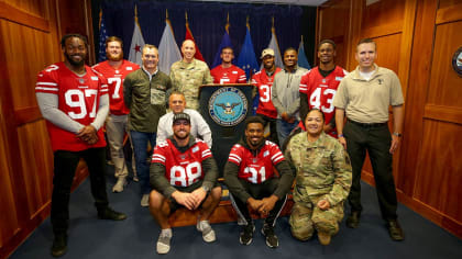 San Francisco 49ers on X: #SaluteToService x #WallpaperWednesday For every  RT of #SaluteToService, the @NFL will donate $5 to its military non-profit  partners.  / X