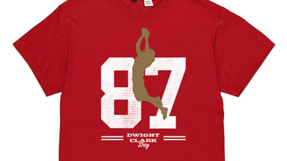 49ers offering Dwight Clark t-shirt for sale, with proceeds going to Golden  Heart Fund - Niners Nation