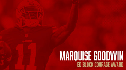 Marquise Goodwin Awarded for Inspirational and Courageous Play in 2017