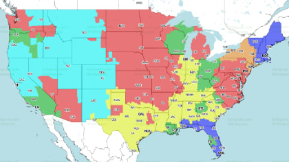 Week 2 NFL TV schedule and game maps