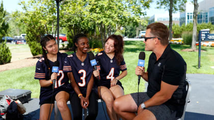 Chicago Bears honor trio who got girls flag football scholarships