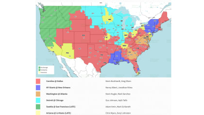 Cowboys-Lions TV coverage maps, how to stream, listen, wager in