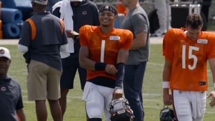 Bears: Justin Fields gives Luke G  some on-camera love