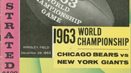 Today in Pro Football History: 1963: Bears Exploit Turnovers to Defeat  Giants for NFL Championship