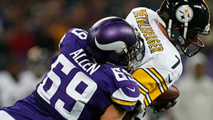 Minnesota Vikings defensive end Jared Allen (69) is shown during