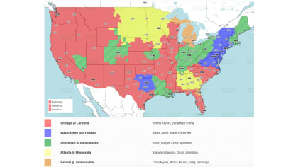 NFL Week 6 TV coverage maps