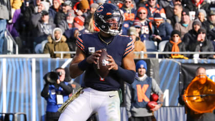 Chicago Bears linebacker Noah Sewell (44) walks off the field