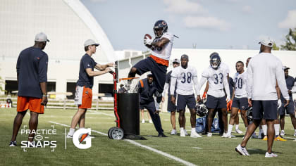 Chicago Bears Host Highland Park High School Football Team At Practice