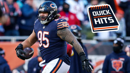 Bears DT Khyiris Tonga Recovers Fumble During Win Over Giants