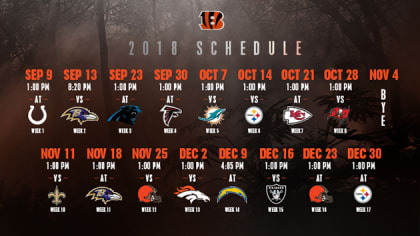 Game-by-game glance at the 2020 Bengals schedule