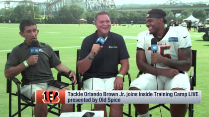 Orlando Brown Jr. joins 'Inside Training Camp Live' to discuss joining  Bengal during offseason