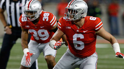 Football: Sam Hubbard practicing at linebacker, step toward five D