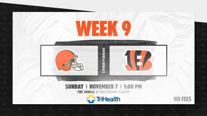 Know Before You Go When The Cincinnati Bengals Host The Cleveland Browns,  Sunday, November 7, 2021