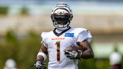 Bengals break out 'White Bengal' helmet during Friday's practice