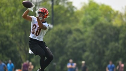 Cincinnati Bengals wide receiver Malachi Carter (88) walks off the