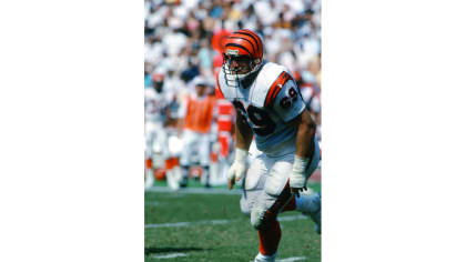 Boomer Esiason of the Cincinnati Bengals in action against the Seattle  Seahawks in the AFC divisional playoff game at Riverfront stadium in  Cincinnati, OH., December 31, 1988. Cincinnati led 21-0 at halftime