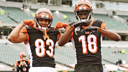 A.J. Green (right) is still friends with Bengals receivers like Tyler Boyd.