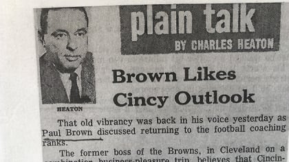 When Art Modell fired Paul Brown: How The Plain Dealer reported it 