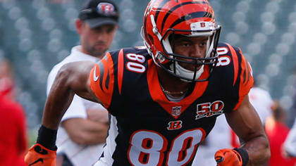 Cincinnati Bengals wide receiver Josh Malone (80) after an NFL