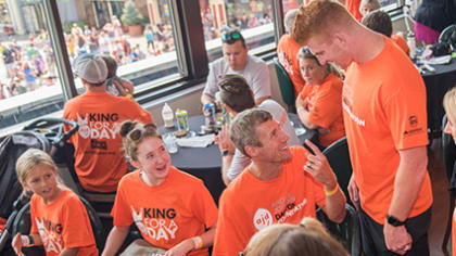 How an Andy Dalton TD pass became $450K to help sick children