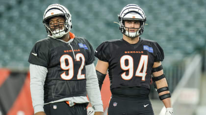 CINCINNATI, OH - SEPTEMBER 11: Cincinnati Bengals defensive end Jeff Gunter  (93) reacts during the game against the Pittsburgh Steelers and the  Cincinnati Bengals on September 11, 2022, at Paycor Stadium in