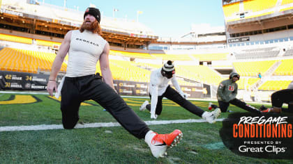 Cincinnati Bengals center Ted Karras (64) looks to make a block during an  NFL football game against the Pittsburgh Steelers, Sunday, Sep. 11, 2022,  in Cincinnati. (AP Photo/Kirk Irwin Stock Photo - Alamy