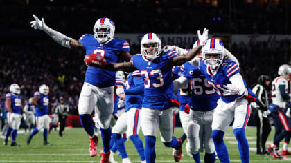 Buffalo Bills cornerback Siran Neal (33) warms up before the start