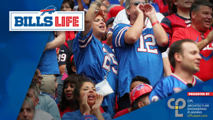 Local Buffalo Bills fans cheer on their team during the AFC