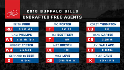 Get to know these 9 Bills undrafted free agents