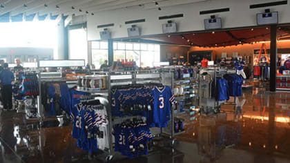 Get inspired by the retail design at the Buffalo Bills Team Store