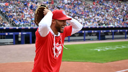 Bills Micah Hyde Talks prior to his charity softball game 