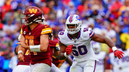 Buffalo Bills running back Darrynton Evans (37) runs the ball during an NFL  pre-season football game against the Indianapolis Colts, Saturday, Aug. 12,  2023, in Orchard Park, N.Y. Buffalo defeated the Colts