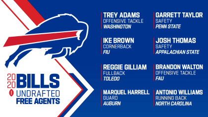 Buffalo Bills undrafted free agent signings after 2021 NFL Draft