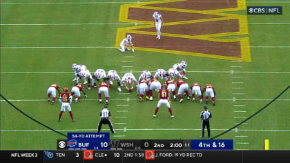 Buffalo Bills kicker Tyler Bass' 56-yard FG has a LOT of room to spare