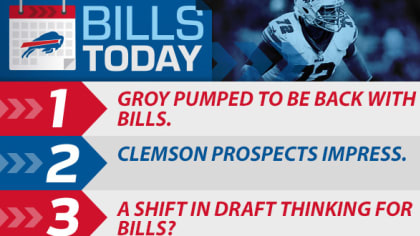 Bills Today: Groy pumped to be back with Bills