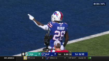 Latavius Murray rushes for a 29-yard gain, Bills vs. Dolphins