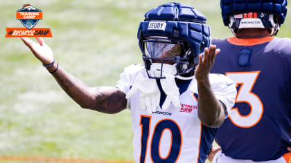 Broncos' Jerry Jeudy leaves OTAs early with limp, Sean Payton not