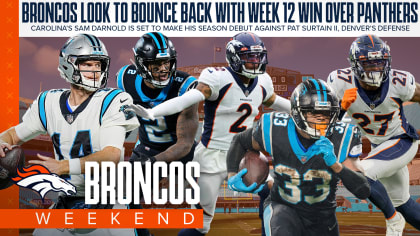 Broncos Weekend: What to expect from the Broncos' defense as Panthers QB  Sam Darnold makes his season debut in Week 12
