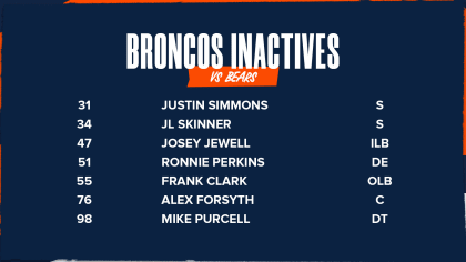 Justin Simmons inactive for Broncos' Week 10 matchup vs. Titans