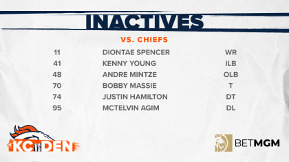 Denver's Bobby Massie inactive for Broncos-Chiefs with a concussion - NBC  Sports