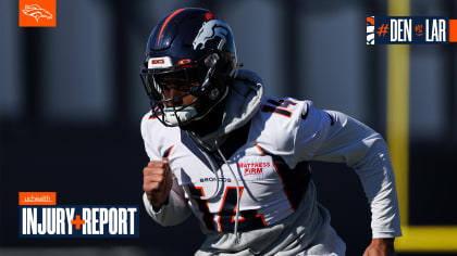 Denver Broncos guard Quinn Meinerz (77) on the sideline during an NFL  football game against the Carolina Panthers, Sunday, Nov. 27, 2022, in  Charlotte, N.C. (AP Photo/Brian Westerholt Stock Photo - Alamy