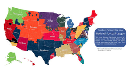 Broncos Country' earns merit with Facebook map