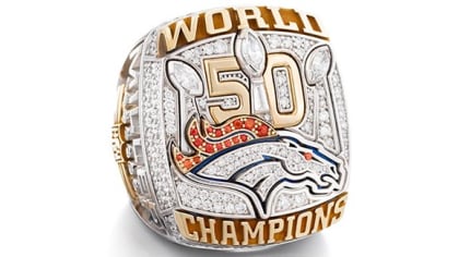 Denver Broncos Super Bowl 50 Championship ring