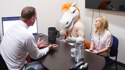 The Denver Broncos Office-inspired Schedule Release video featuring Angela  Kinsey! : r/DunderMifflin