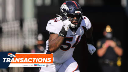 Denver Broncos offensive tackle Quinn Bailey (75) runs during a practice  session in Harrow, England, Thursday, Oct. 27, 2022. The Denver Broncos  will play the Jacksonville Jaguars in an NFL regular season