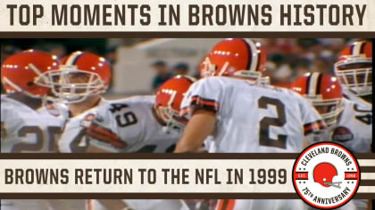 Top 10 Moments: The Cleveland Browns return to the NFL in 1999