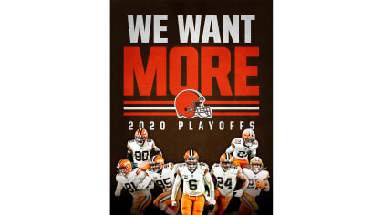 Cleveland Browns We Want More 2020 Playoffs  Cleveland browns wallpaper,  Brown wallpaper, Cleveland browns