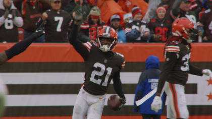 Browns Denzel Ward records 99-yard pick-six against Cincinnati Bengals