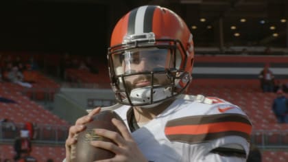 Browns defense all over Panthers QB Baker Mayfield in first half