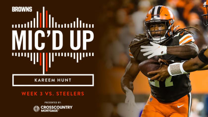 Browns RB Kareem Hunt gets win and jersey vs. Steelers QB and